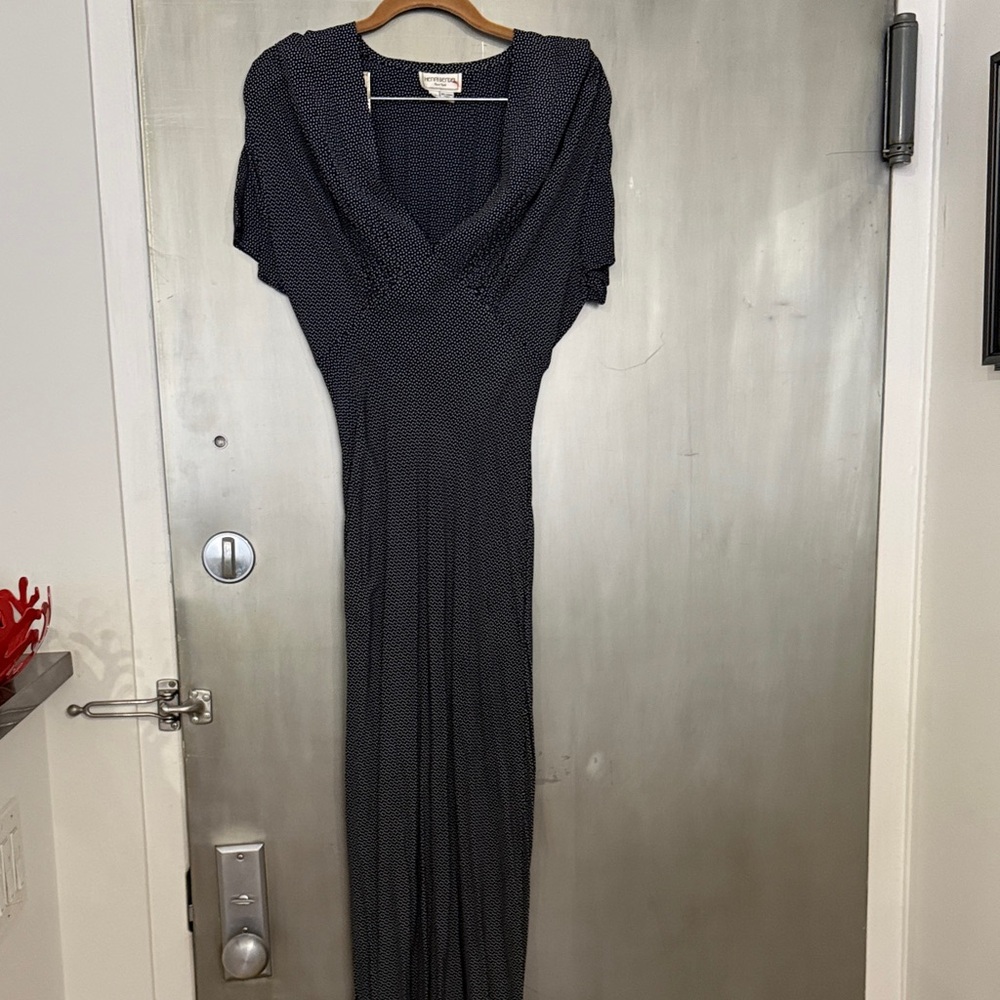Henri Bendel Navy Maxi Dress Sz 2